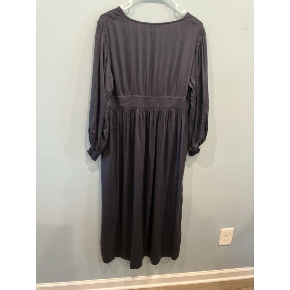 Neu Nomads Annika Dress Sz S Charcoal Grey Tencel Capsule Minimalist Sustainable - Picture 6 of 11